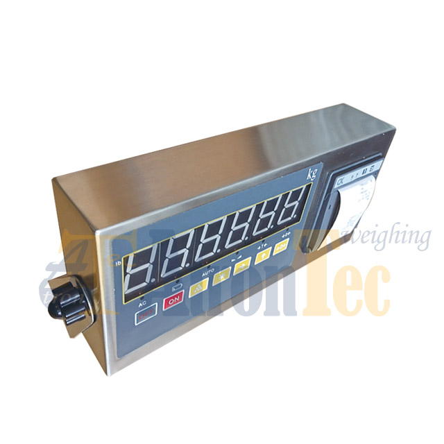Đầu cân bằng thép không gỉ có máy in tích hợp, đầu chỉ thị có máy in để cân